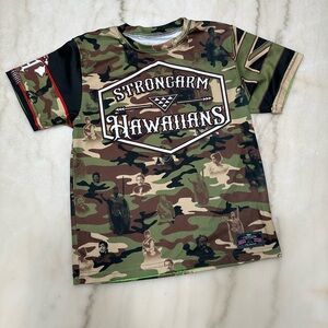 STRONGARM HAWAIIANS • Camouflage T-Shirt - Kids Youth Medium (7/8)